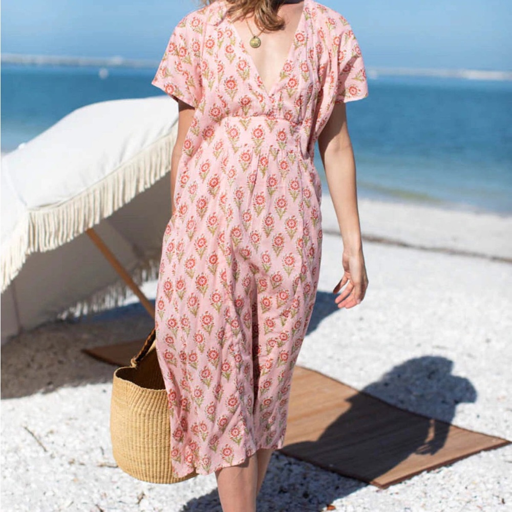 Emerson Fry Francina Block Print Caftan